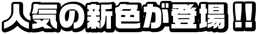 人気の新色が登場!!